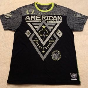 American Fighter Men’s T-Shirt Black and Green